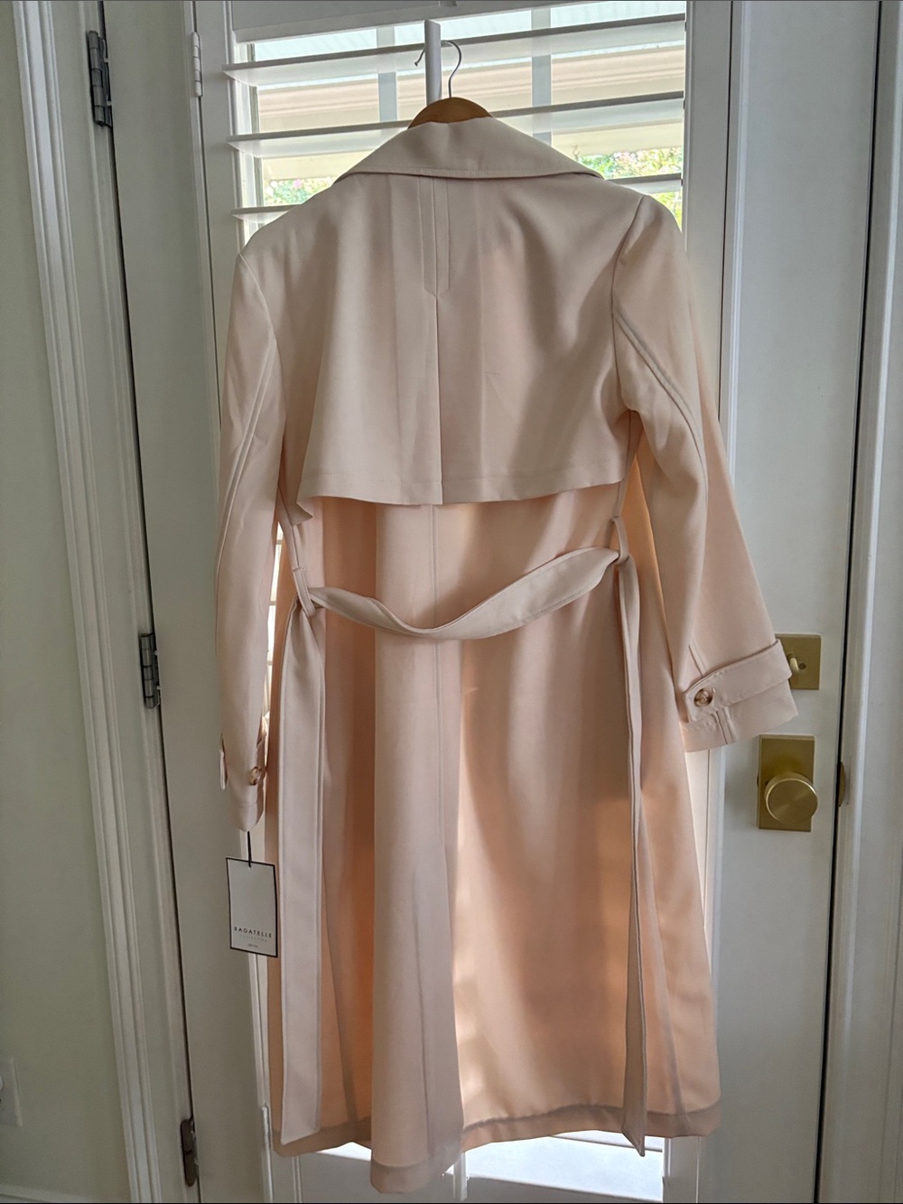 BAGATELLE LONG TRENCH- size small NWT - Picture 3 of 3